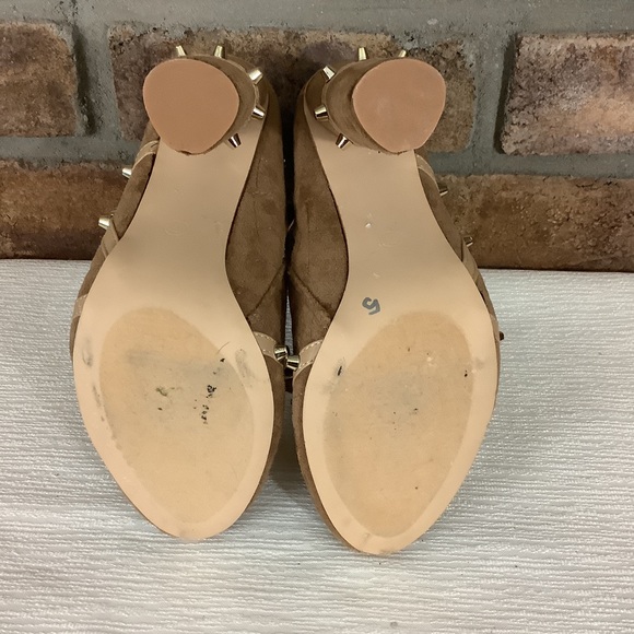 CAPE ROBIN “Maura” Studded Faux-Suede Quilted Booties - Picture 8 of 12